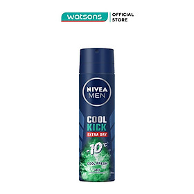 Hình ảnh Xịt Ngăn Mùi Nam Nivea Men Cool Kick Cool Fresh Mát Lạnh Khô Thoáng 150ml