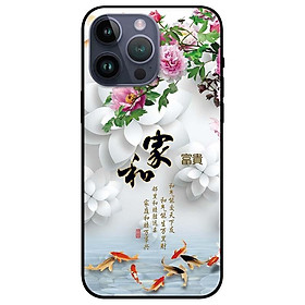 Ốp lưng dành cho Iphone 14 - Iphone 14 Plus - Iphone 14 Pro - Iphone 14 Pro Max - Chim Cá Hoa Trắng - Hàng Chính Hãng