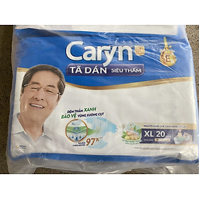 Tã dán caryn size XL 20 miếng vòng hông 86-135cm cho người già