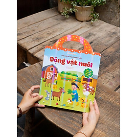Sách Bóc Dán Sử Dụng Nhiều Lần (Thỏa Sức Sáng Tạo Trên Nhiều Bề Mặt) Cho Bé 3+ - Động Vật Nuôi