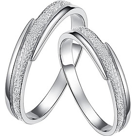 Nhẫn đôi Bạc Hiểu Minh NC005 - Mãi bên nhau