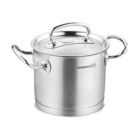 Mua Nồi Inox Đáy Từ 9 Lít Thân Cao Nắp Inox Korkmaz Proline