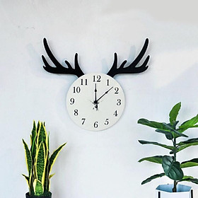 Mua Đồng hồ treo tường gỗ  Đồng hồ treo tường decor phòng khách quán cafe (Tặng Kèm Pin)