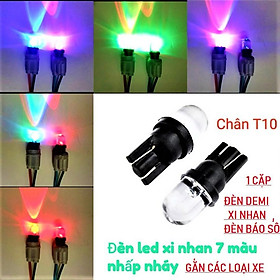 Cặp đèn xi nhan demi nhấp nháy 7 màu cực đẹp lắp các loại xe máy ô tô