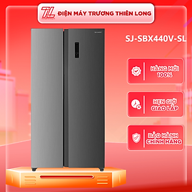 Tủ Lạnh Sharp 442 Lít SJ-SBX440V-SL Inverter - Hàng Chính Hãng (Chỉ Giao HCM)