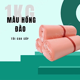 Mua Túi gói hàng niêm phong  túi pe màu Hồng Đào có lớp keo dán siêu tiện lợi  hàng có sẵn nhiều size 1kg