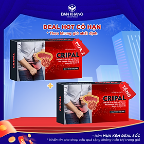 Viên Uống Hỗ Trợ Giảm Triệu Chứng Phì Đại Tuyến Tiền Liệt Nam Giới Cripal Hộp 2 Vỉ x 10 Viên