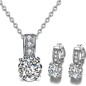 Bộ trang sức nạm đá zircon xinh xắn BHB131
