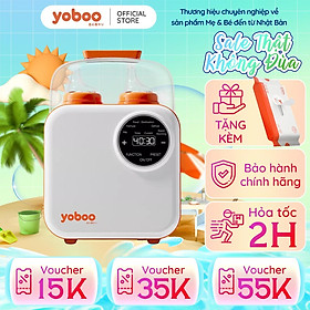 Máy hâm nóng sữa đôi điện tử Yoboo YB-0042 có 6 chức năng, điều khiển cảm ứng, hẹn giờ trước - Hàng chính hãng