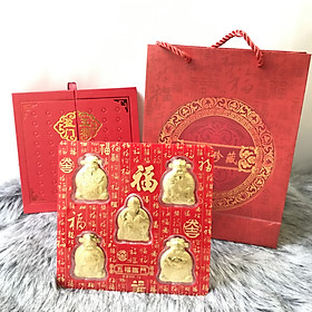 Bộ Ngũ Phúc - PHÚC LỘC THỌ TÀI HỶ Vàng Biểu Tượng Phát Tài Phát Lộc - Quà Biếu Độc Đáo Tặng Dành Người Thân - TMT COLLECTION -MS404