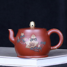 Mua Ấm Tử Sa Nghi Hưng Tỉnh Lan Mộc Lan Miêu Kim 220 ml (Ấm Cổ Sưu Tầm  Chu Nê)