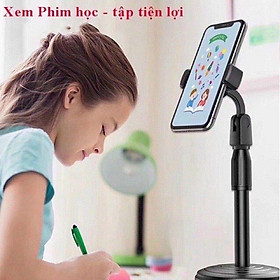 Giá đỡ điên thoại 360 độ .điều chỉnh cao thấp dùng để học .live tream.xem phim theo ý thích