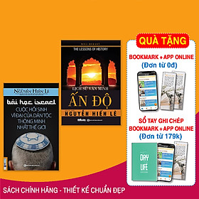 Combo sách: Bài Học Israel - Cuộc Hồi Sinh Vĩ Đại Của Dân Tộc Thông Minh Nhất Thế Giới + Lịch Sử Văn Minh Ấn Độ