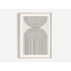 Tranh in cao cấp | Tranh nghệ thuật trừu tượng - Geometric Rainbow Print, Abstract Art, Boho Print, Poster Print