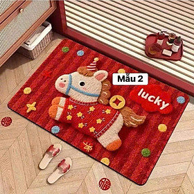 Mua Thảm Chùi Chân Tết Họa Tiết Ngựa 3D Cao Cấp – Thảm Nhung Mịn Cao Cấp Chống Thấm Nước  Chống Trơn Trượt – Thảm Lau Chân Cửa Ra Vào Trang Trí Tết 2026 - HÀNG CHÍNH HÃNG MINIIN