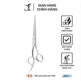 Kéo cắt tóc LS lưỡi thẳng quai offset vênh đỡ ngón cố định CB13L/6.0