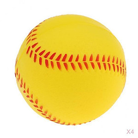 4x Safety Baseball Practice Training PU Softball Ball