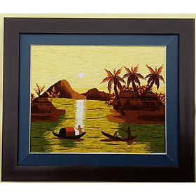 TRANH THÊU TAY - PHONG CẢNH QUÊ HƯƠNG VIỆT NAM