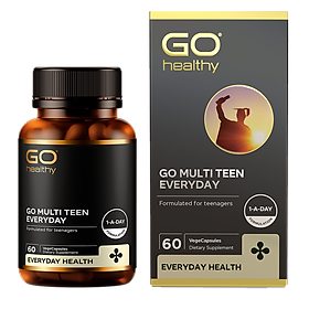 GO MULTI TEEN EVERYDAY 60 VIÊN- Viên uống cho tuổi teen nhập khẩu chính hãng GO Healthy New Zealand
