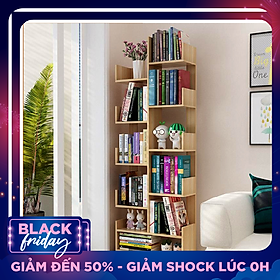 Kệ Sách Thông Minh Kệ Sách Để Sàn Cao Cấp 11 Tầng, Gỗ MDF Phủ Melamin Chống Nước Chống Xước, Hàng Chính Hãng