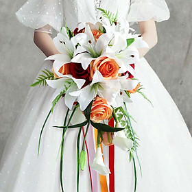 Wedding Bridal Bouquet Artificial Flowers for Party Decorations Centerpiece