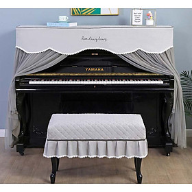 Mua Khăn phủ đàn piano phong cách Hàn quốc hiện đại sang trọng phủ kín toàn bộ đàn 2 lớp chống bụi chống xước - Hàng chính hãng
