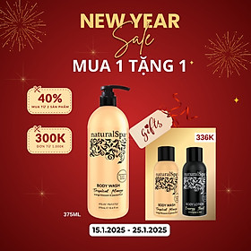 Sữa tắm dưỡng thể trẻ hóa làn da, tăng cường năng lượng - naturalSpa Tropical Mango Body Wash