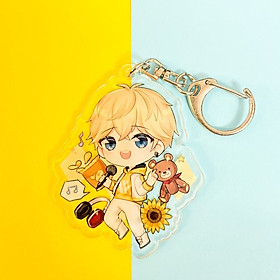 Móc khóa acrylic 2 mặt hình TÌNH YÊU VÀ NHÀ SẢN XUẤT manhua ngôn tình