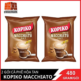 Combo 2 cà phê hòa tan Kopiko Cappuccino Bịch 480g