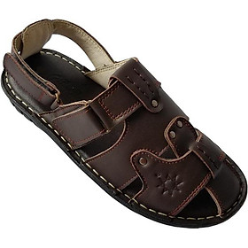Sandal Nam Bít Mũi BIGGBEN Da Bò Thật SD45