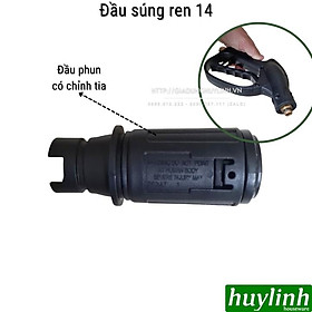 Súng phun xịt cao áp dùng cho máy rửa xe Ren 22 - Loại lõi kim loại