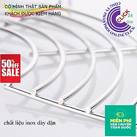 Vĩ Gác Chảo Chiên Rán Róc Dầu Mỡ Loại Dày Bằng Inox Size Lớn 28-30 - Hàng Cao Cấp