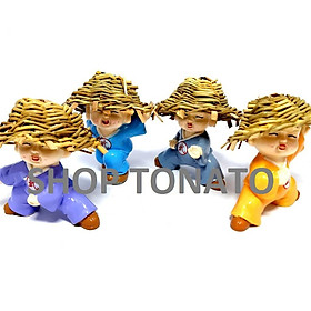 BÔ TƯỢNG 4 CHÚ TIỂU MÚA VÕ ĐỘI NÓN 116