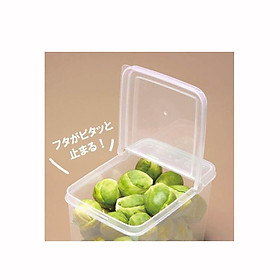 Hộp nhựa đựng thực phẩm nắp bật Nhật Bản 1,1L