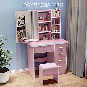 Mua Bàn trang điểm sang trọng Tủ trữ đồ có kèm gương trang điểm Bàn trang điểm đa năng tối giản Phù hợp cho mọi loại phòng ngủ