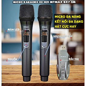 Mua Micro karaoke dành cho ô tô MTMAX BX7 2M phiên bản mới đa năng cao cấp - Biến mọi loa nghe nhạc thành loa karaoke. Hàng Chính Hãng