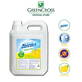 Nước tẩy đa năng zonrox hương chanh - can 5 lít