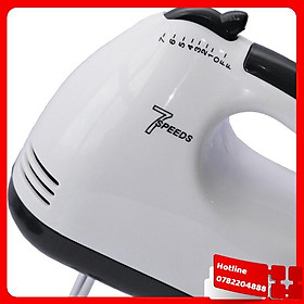 Mua Máy Đánh Trứng Cầm Tay 7 Tốc Độ Công Suất Lớn Tặng Kèm 4 Que Đánh Cao Cấp Thép Không Gỉ - Loại Tốt