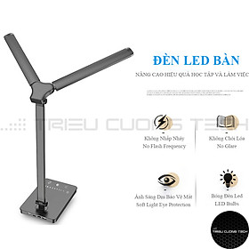 Hình ảnh Đèn Bàn Học Led Đọc Sách Làm Việc Học Tập Bảo Vệ Mắt Chống Cận - 2 Trục Đèn Chiếu Sáng - Gấp Gọn Tiện Lợi 