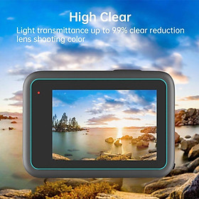 Tempered Glass LCD Display Screen Protector + Lens Screen Protector for GoPro 9 Black Ultra Thin Accessories Kit, Anti Fingerprint