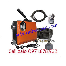 Mua Máy thông tắc GQ 150B-980w kèm 1 cuộn dây phi 16 + 1 bộ đầu thông + 1con lu có sẵn cuộn dây phi 8
