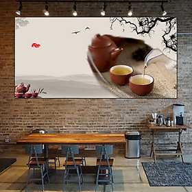 Tranh trang trí tường phòng trà GDT-70
