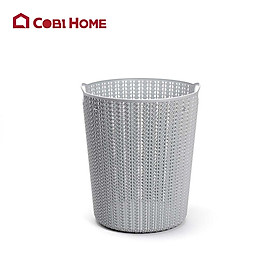 Mua Giỏ nhựa đựng đồ giặt giả đan dáng tròn (35 x 41 cm)