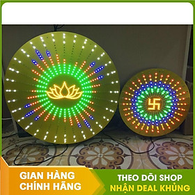 Mua Đèn Led hào quang Phật  Hoa sen tỏa ngũ sắc