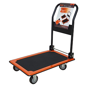 Xe đẩy hàng 4 bánh màu cam đen TP-XDT003 - tải trọng 150kg