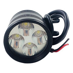 Hình ảnh Đèn pha led L4 NGẮN siêu sáng, Đèn led tản nhiệt gắn cho xe ga xe số kèm phụ kiện - DL4N