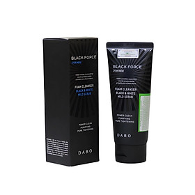 Sữa Rửa Mặt Nam Ngăn Ngừa Mụn Sạch Nhờn Trắng Da Hàn Quốc Cao Cấp Dabo Black Force (120ml) – Hàng Chính Hãng