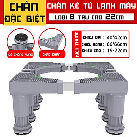 Mua Chân Máy Giặt  Tủ Lạnh Cao Cấp Đế Cao 20cm Kích Thước Tùy Chỉnh Từ 42-66 m