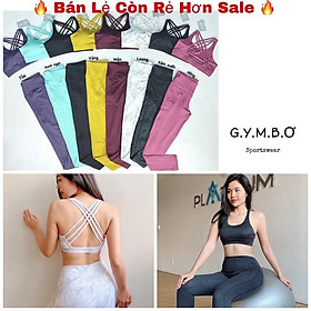 Set Dài Thể Thao Nữ Tập Gym, Yoga, Dây Chéo Lưng Cực Xinh