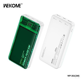 Mua Pin sạc dự phòng sạc nhanh QC PD 22.5W trong suốt Hàng Nhập Khẩu WEKOME 20000mAh nhiều màu sắc Wp 349 sạc thường - 351